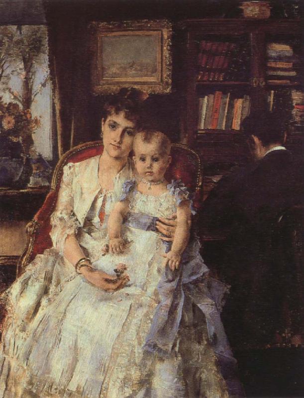 Alfred Stevens Family Scene